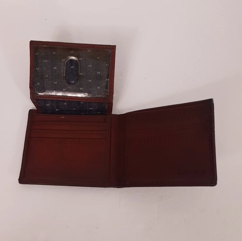 Levi's brown leather men's wallet
